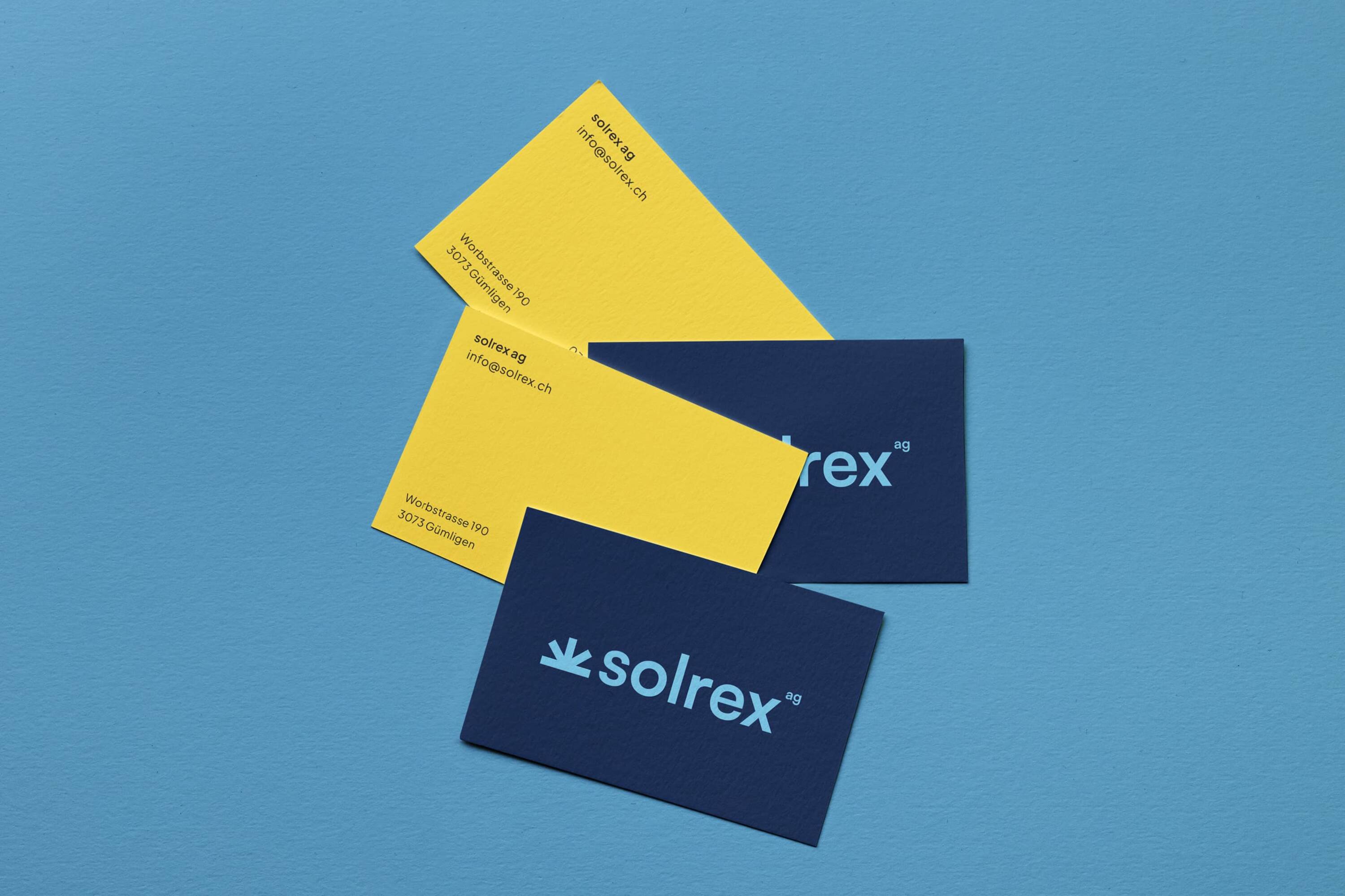 solrex ag – Branding Visitenkarten